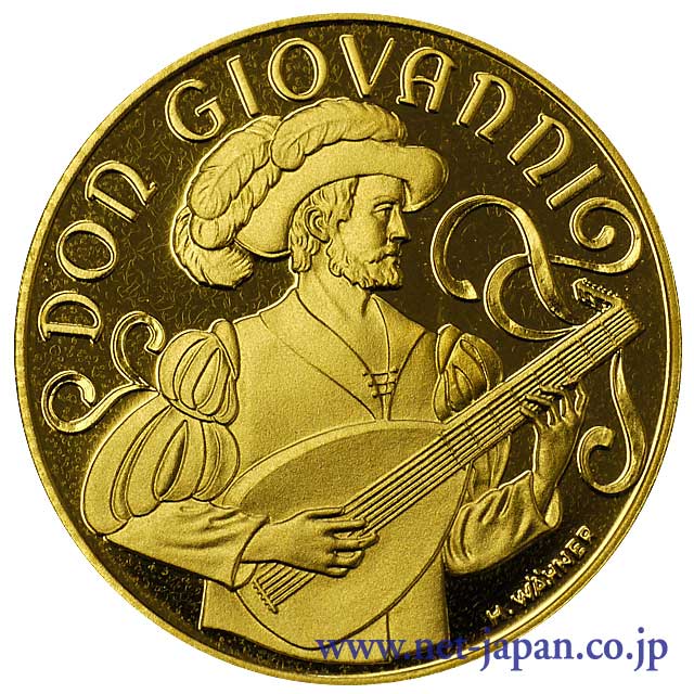 裏：ドン・ジョヴァンニ （モーツァルト） 500シリング金貨