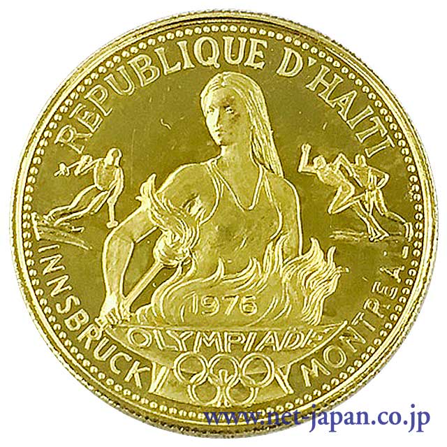 表：ハイチ500グルド金貨