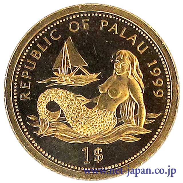 表：パラオ1ドル金貨