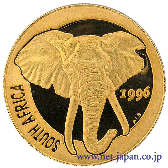 表：象の1/4オンス金貨