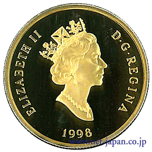 裏：ノーベル賞100ドル金貨