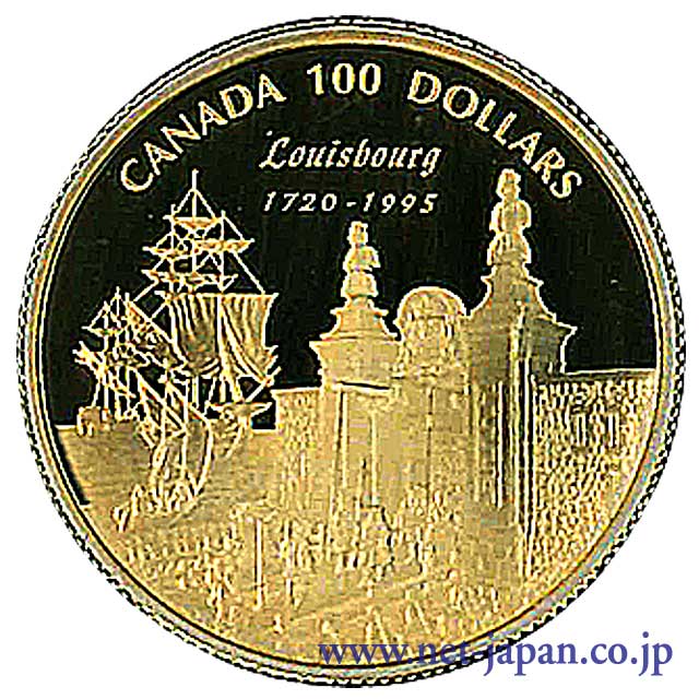 表：カナダルイスバーグ100ドル金貨