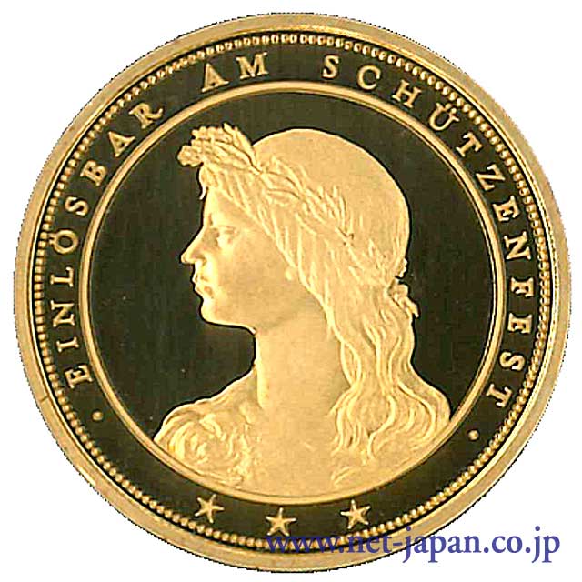表：スイス1000フラン金貨