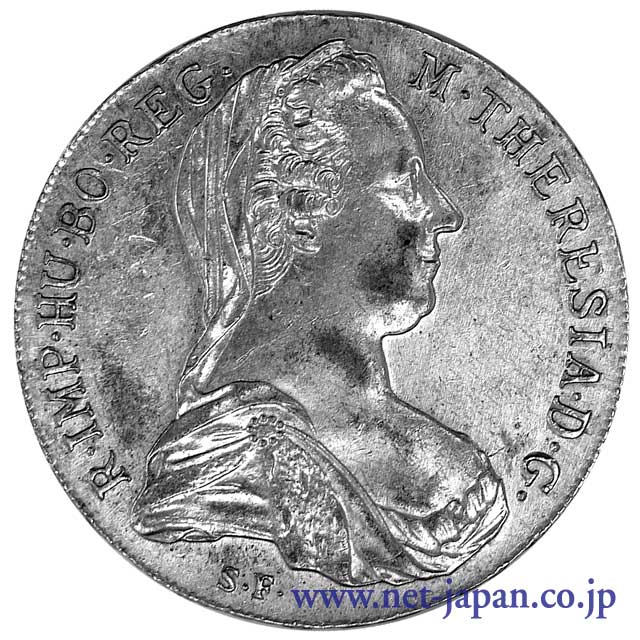 表：オーストリアターラー銀貨