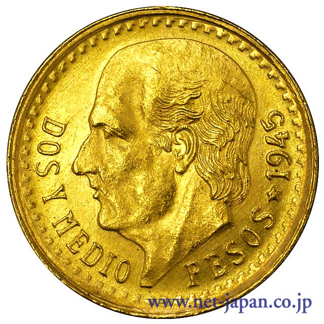 イダルゴ 2.5ペソ金貨 | 世界のコイン｜金・プラチナ・銀・パラジウム 